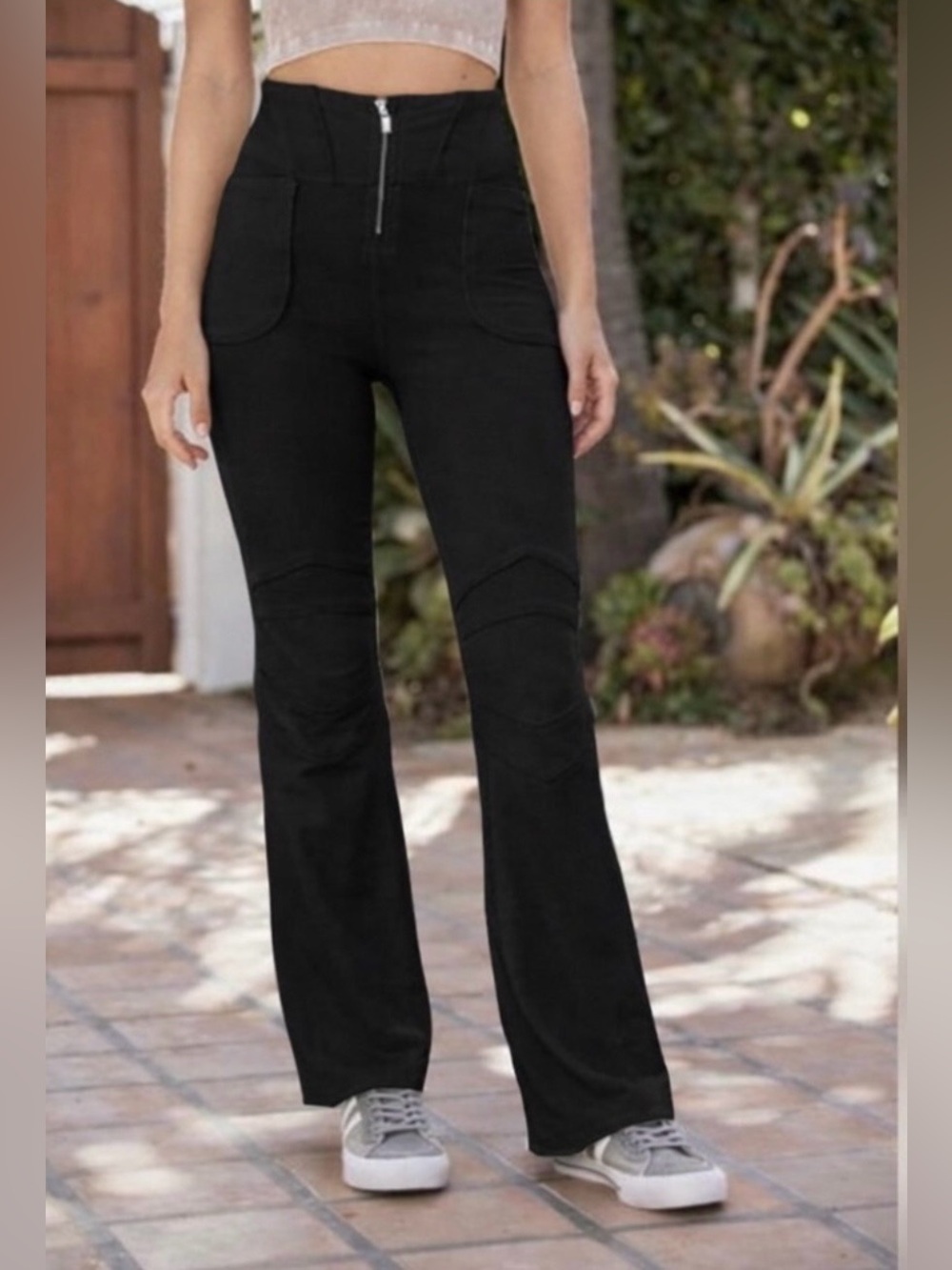 Free People Movement Off Piste High Rise Zipper Flares